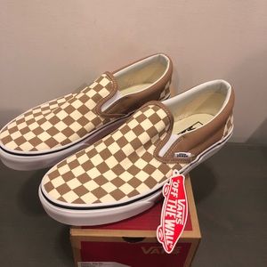 New Vans Slip On “Tiger Eyes” Men Size 8/Women 9.5